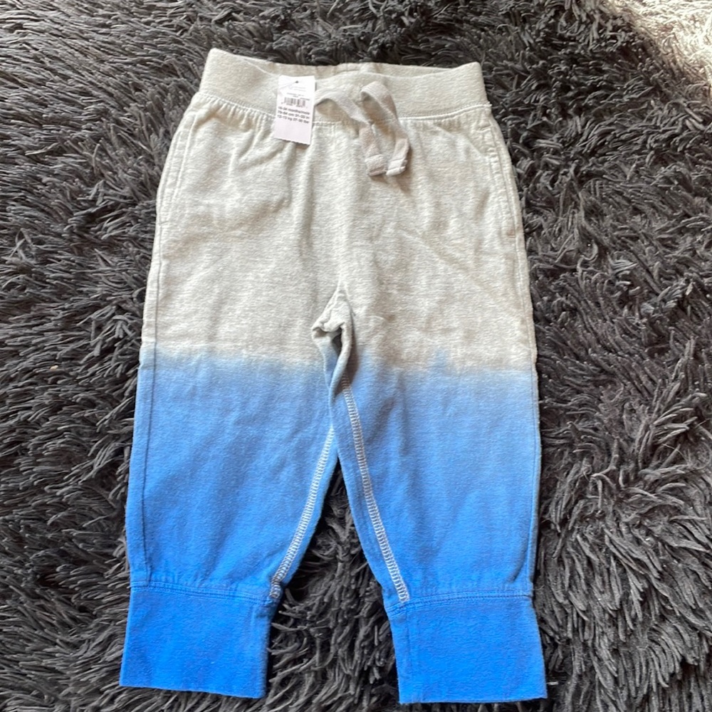 3/$20! NWT BABAY GAP OMBRÉ TRACKPANTS 18-24 months blue and grey - boy or girl